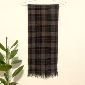 Vintage Pendleton Virgin Wool Plaid Scarf